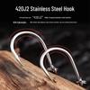 ECOODA Green Blue Stainless Steel Anti-Corrosion Spinner Hook for Sea Fishing