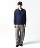 INSILENCE Garment-Dyed Fatigue Shirt Navy