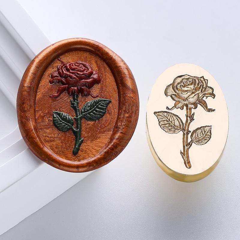 Embossed Plants Flowers Lacquer Seals and Seals Are for Stamps Wedding Invitations Gift Packaging and Decoration