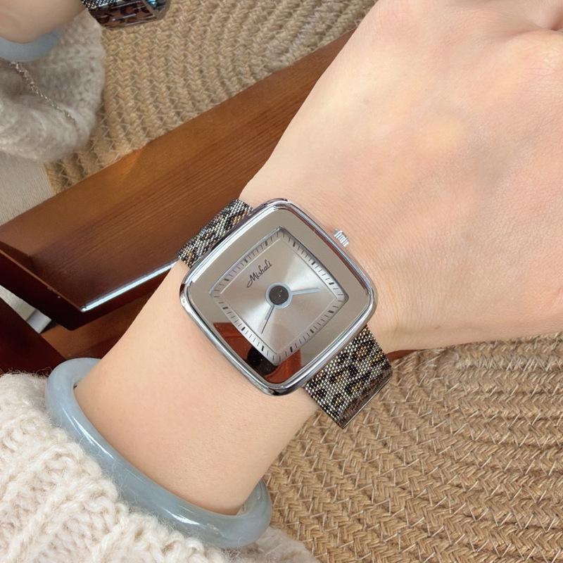 Watch Women S Watch Leopard Print Strap Large Plate Watch Casual Fashion Watch