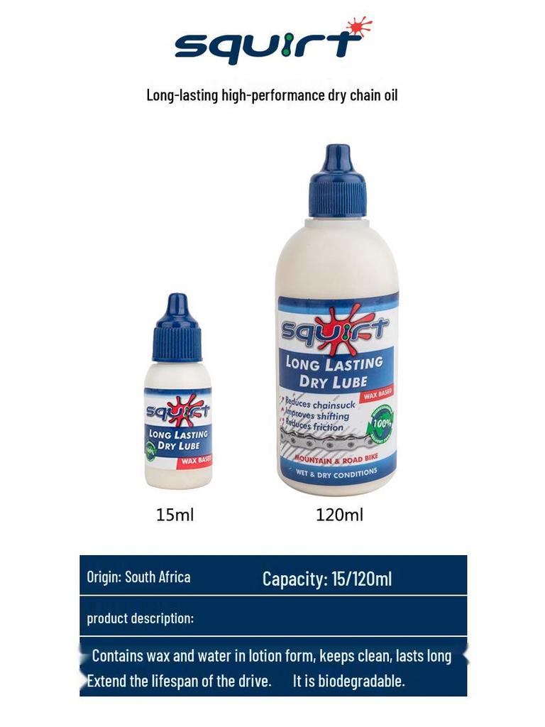 South Africa Waxy Dry Chain Oil for Road & Mountain Bikes