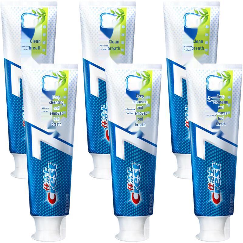 

Crest All-in-One 7-Effect Deep Clean Toothpaste 6-Pack with Tissues