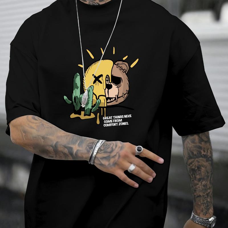 

Retro Street Graffiti Men s T-Shirt - Edgy Versatile Daily Outfit S