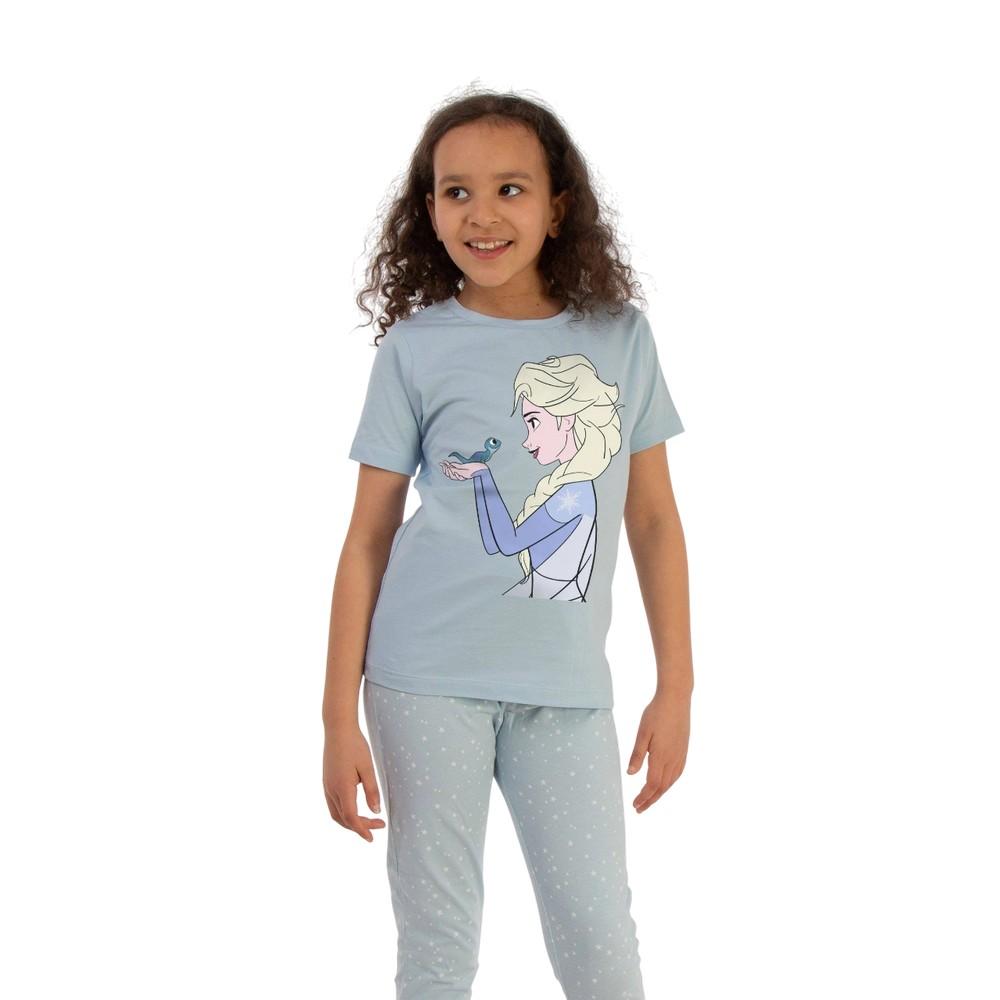 Frozen II Girls Elsa Stars Short-Sleeved Pyjama Set