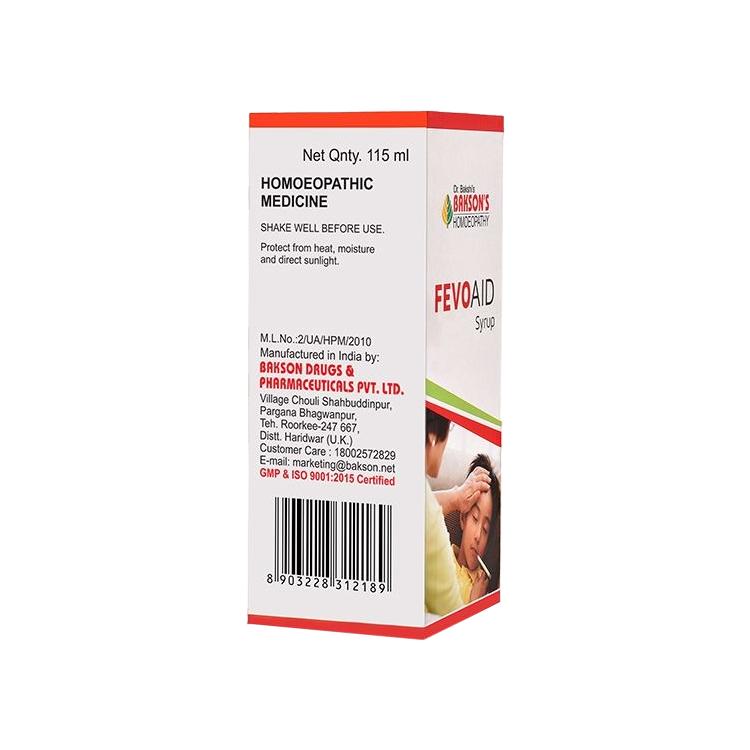 Syrup Fevo (115 Ml), Fevo Aid Syrup Bakson