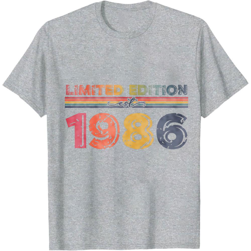 Limited Edition 1986 Vintage Style Summer Unisex TShirt Retro Design Unisex Casual Wear For Birthday Gift Anniversary Celebration