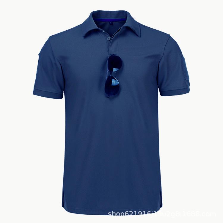 Polo Tactic pentru Fani Militari Bărbați - Mânecă Scurtă, Guler Turn-Down