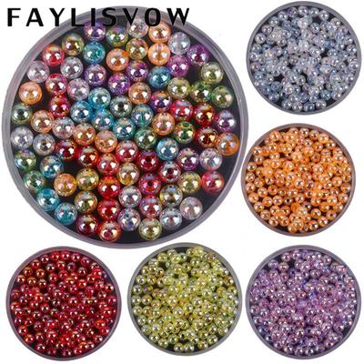 Accessoire de bijoux à la mode, perles acryliques de 6 à 12MM, forme ronde, 23 couleurs, Bracelet, département Spac
