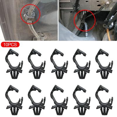 10pcs 10mm Car Wiring Harness Fixing Clips Automotive Accessories Zip Ties Cable Buckle Corrugated Pipe Fastener Multi-Function