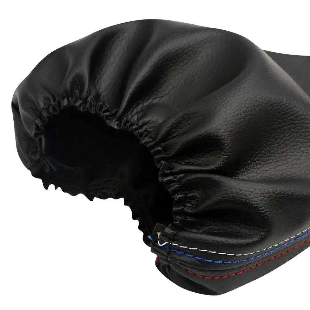 Car Shift Gear Stick Dammtätt skydd Handbroms Handtag Faux Leather Cover för BMW E30 E36 E34 E46 Z3 Manuella modeller