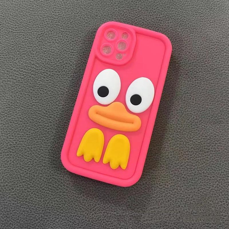 Three-dimensional sausage duck applies to Transsion INFINIX mobile phone case personalized creative CAMON 40 fun cartoon soft case