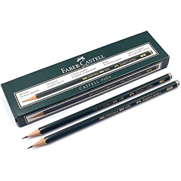 Crayons - Faber-Castell 119015 - Dureté 5H - Vert - Forme Hexagonale