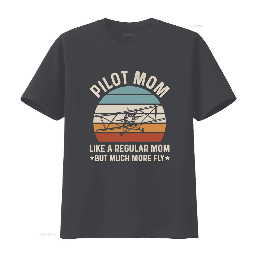 Airplane Captain Design for a Pilot Mom T Shirt vintage Washed Unisex designer clothes Top For Everyday Wear graphic Stylish