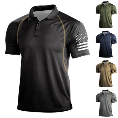 European And American Men's Retro Outdoor Top Digital Printing Short-sleeved Top