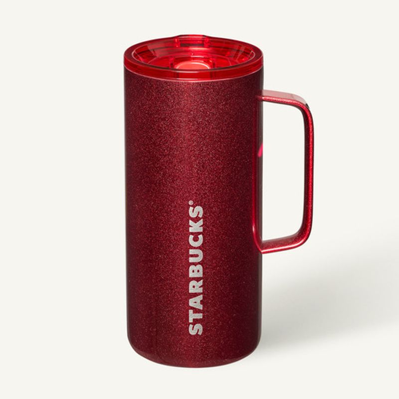Starbucks Edelstahl-Weihnachtsbecher, rot, 503 ml