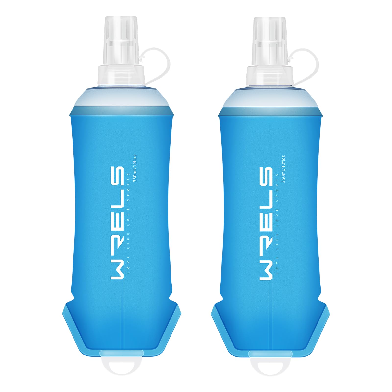 

Soft Flask Running Bottle, 500ml350ml200ml Hydration Water Bottle, Foldable, for Marathons, Trail Running, Hiking, and Jogging, with Dustproof Caps