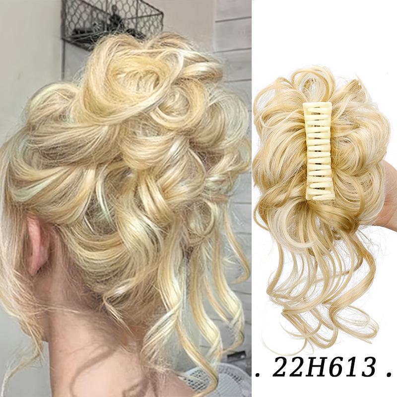 Multi-Color Long Tassel Hair Tie Clip with Fluffy Silk Flower Bud - Celebrity Style