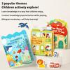 Reusable Sticker Book - Jelly Stickers For Toddlers, Kids Sticker Activity Book, Travel Toys For Road Trip, Car & Airplane