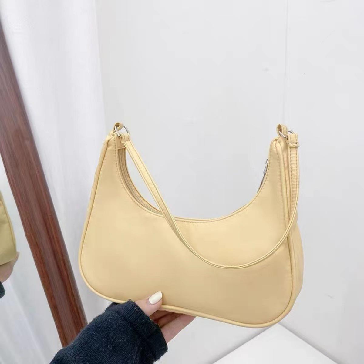 

Женская сумка через плечо, Дешевая женская сумка-полумесяц, Модная и универсальная женская сумочка, Простая женская сумка подмышку, Сумка для мобильного телефона, Кошелек жёлтый