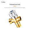 Brass Dual-Outlet Angle Valve Water Splitter