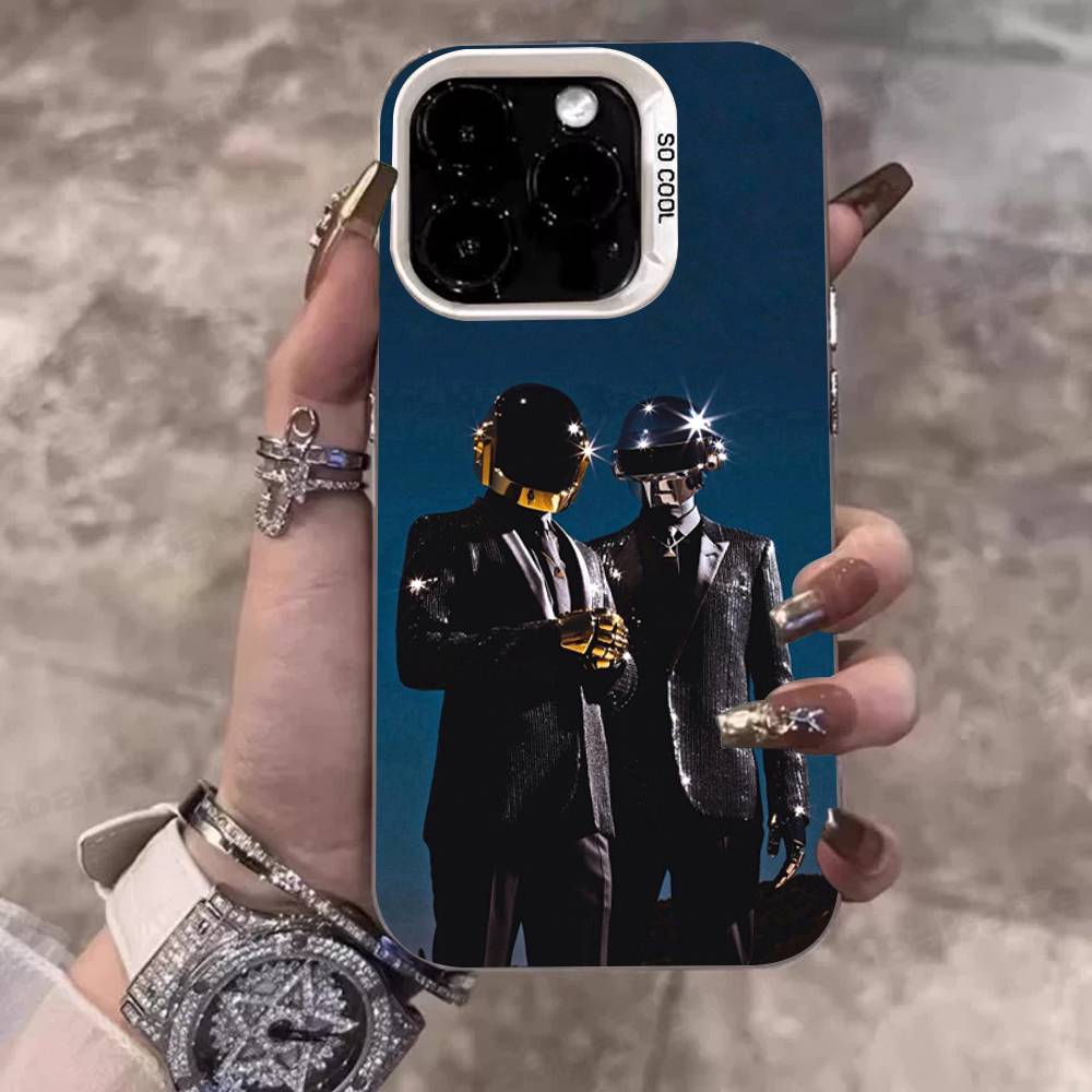 D-Daft Punk Band France Color Phone Case For IPhone 17 16 15 14 13 12 11 Pro Max Plus Pro Shell