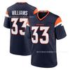 Denver Broncos NFL Fútbol Jersey Surtrin II 2 Hombres Mujeres Estilo Retro Ropa para Aficionados del Equipo Otoño Invierno