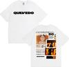 Rapper Quevedo Buenas Noches IGL 2026 Tour T-shirts Men Women Fashion Hip Hop Punk T-shirt O-Neck 100% Cotton Oversized T Shirts