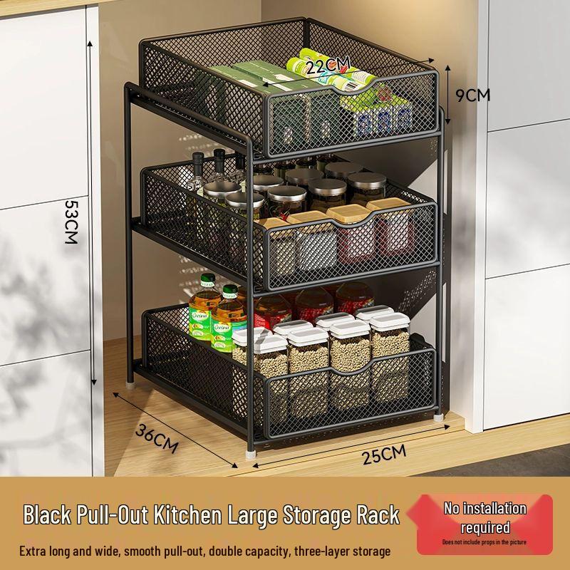 Ausziehbares Unterschrank-Aufbewahrungsregal