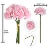 2 Bunches Artificial Carnations Total 12 Heads Silk Faux Flowers for Funeral Arrangements Wedding Bouquets Cemetery Wreaths DIY Crafts