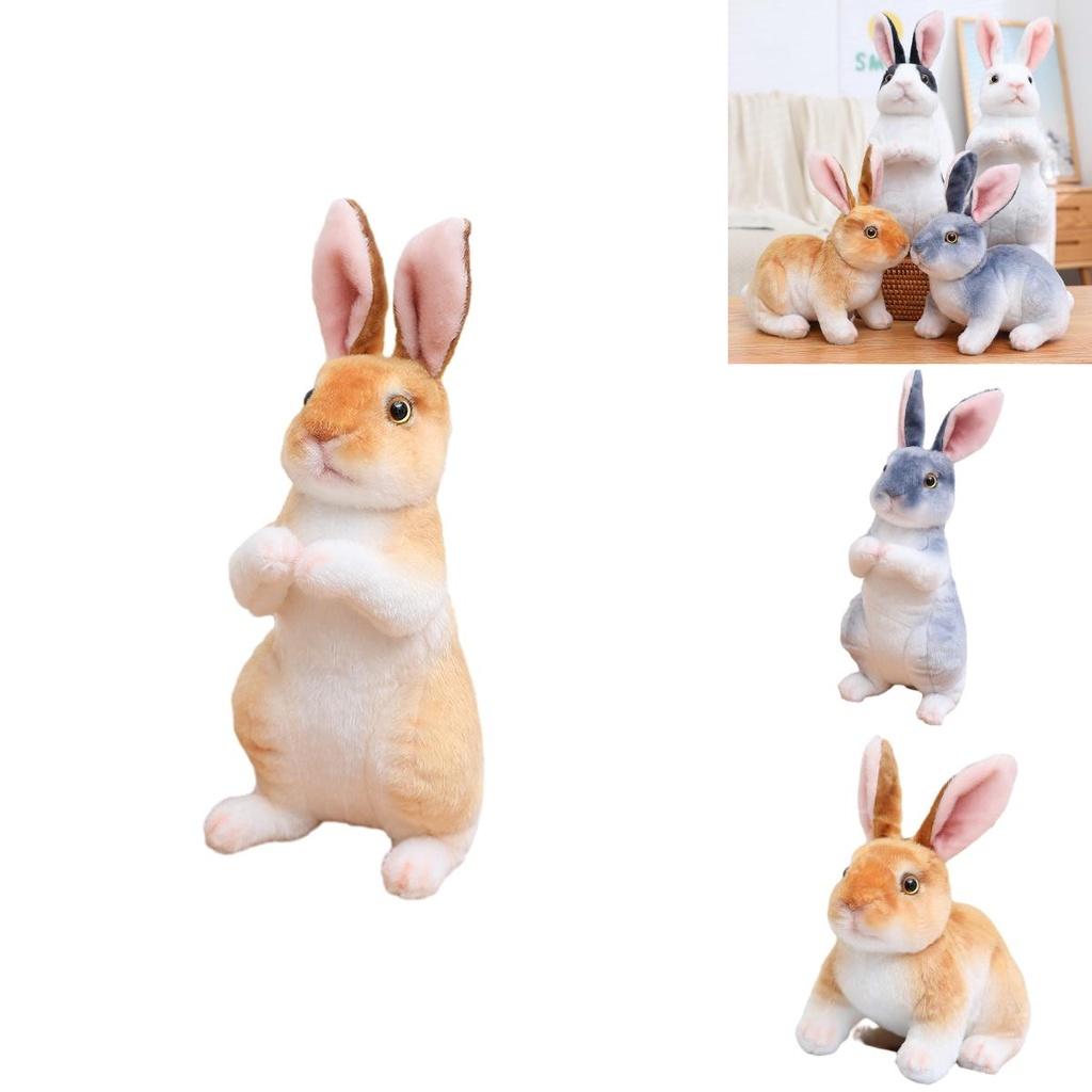 Cute Rabbit Plush Toy Decoration Props Standing Pose Wholesale
