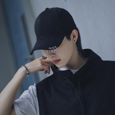 Herren Damen Mode KPOP Hut verstellbare Snapback Baseball Cap mit Ringen