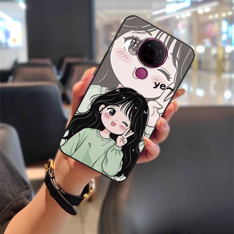 Shockproof Couple Phone Case For Nokia 5.4 Durable Phone Pouch Dirt-resistant Protective Anti-knock TPU Graffiti Cute