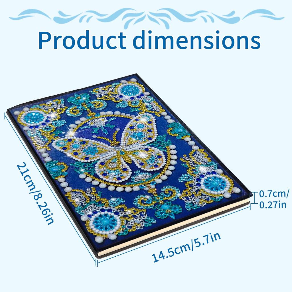 Diamond Painting DIY Notebook: Special-Shaped Shiny Design, 50 Pages, Perfect Christmas Holiday Gift