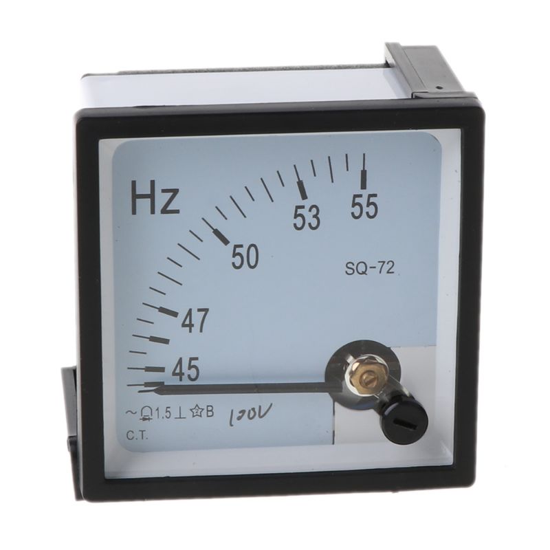 High Accuracy Analog Amperemeter Hertz Indicator 45-55Hz Meter Ammeter Monitor Pointer Type Current Pointer Instrument