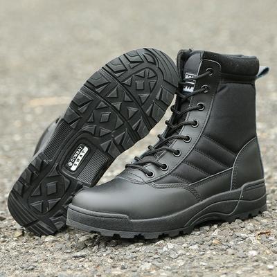 Mode Herren High-Top Stiefel Outdoor Wüsten Kampfstiefel Rutschfeste Wanderstiefel für Herren Arbeits-Sicherheitsschuhe Taktischer Trainingsstiefel Botas2025