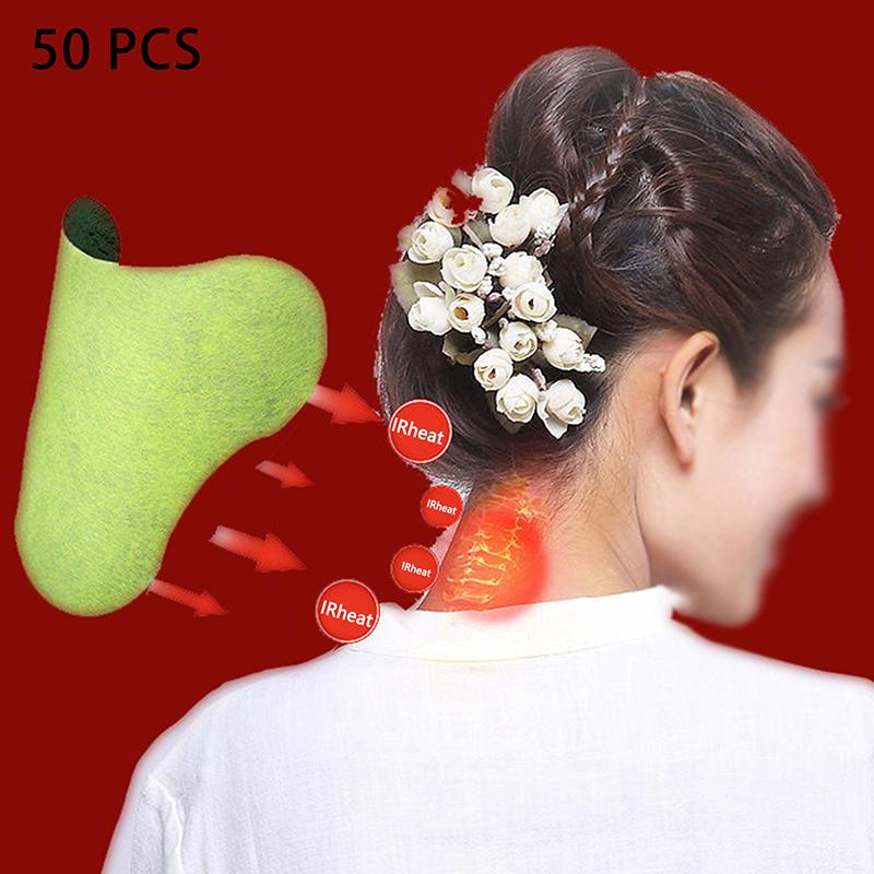 50Pcs Neck Patches Extra Strength Joint Soreness Soothing Patch Self-Heating Paste Long-Lasting Warm Lumbar Vertebra Patch