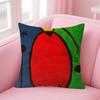 Classic painter Joan Miro Doublesided Printed pillow cover Short plush Suitable living rooms bedrooms sofas throw cushion cover