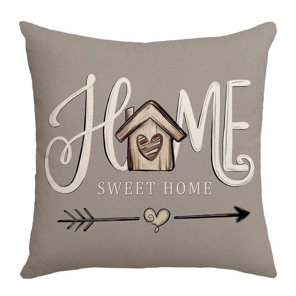 New Plant Flower Truck Letter Spring Series Pillow Cover Home Office Pillow Cushion Ins