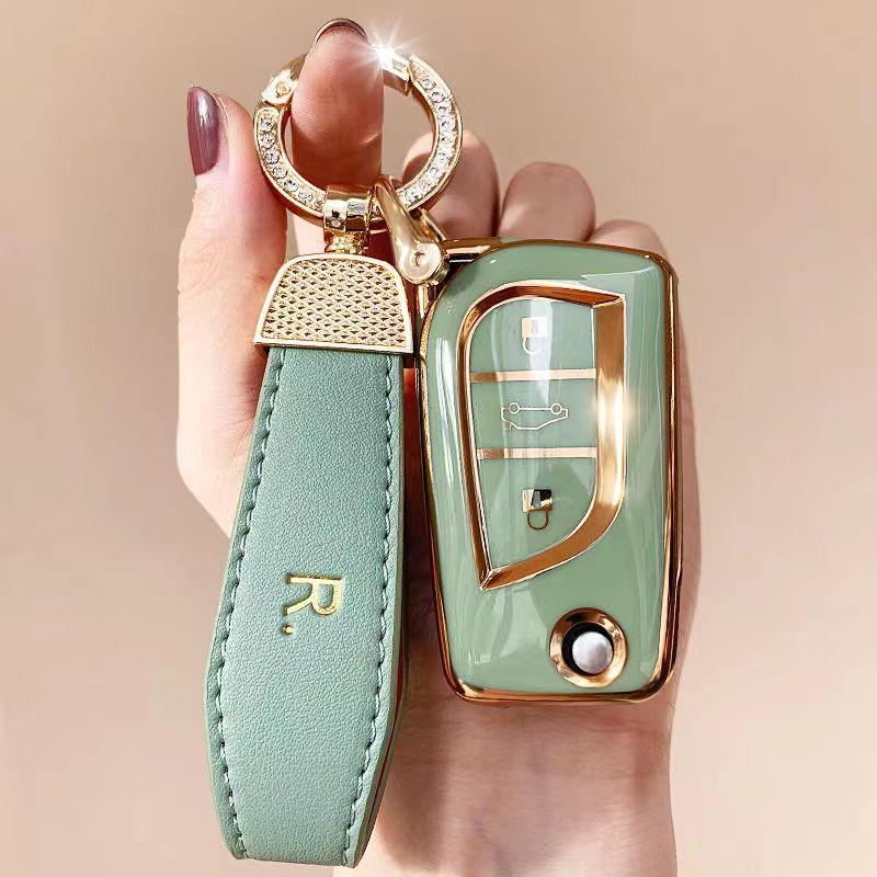 Soft Tpu Car Key Case Fob For Toyota Auris Corolla Avensis Verso Yaris Aygo Scion Tc Im Camry Rav4 Forturner 3 Buttons Key Bag