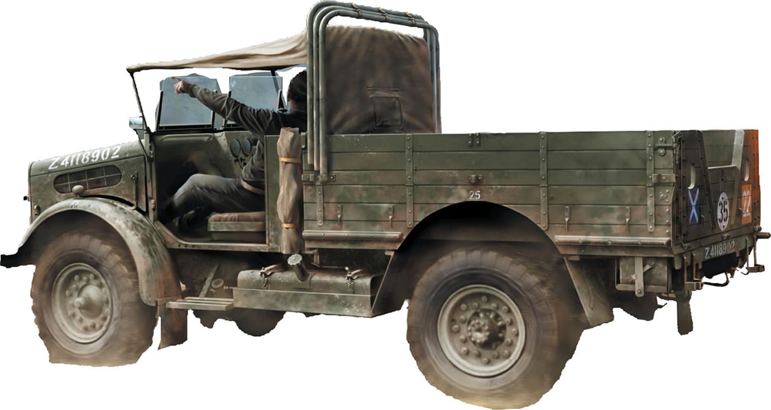 

IBG Scale Bedford MWD Light Military Open Aeroscreen Plastic Model Kit PB72160 1/72 Truck, Cab, Type, (Military Vehicle)