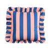 New Striped Pillow Case Cover Lotus Leaf Skirt Edge Velvet Pillowcase Home Decor Soft Bedding Pillow Cover Couch Bedroom