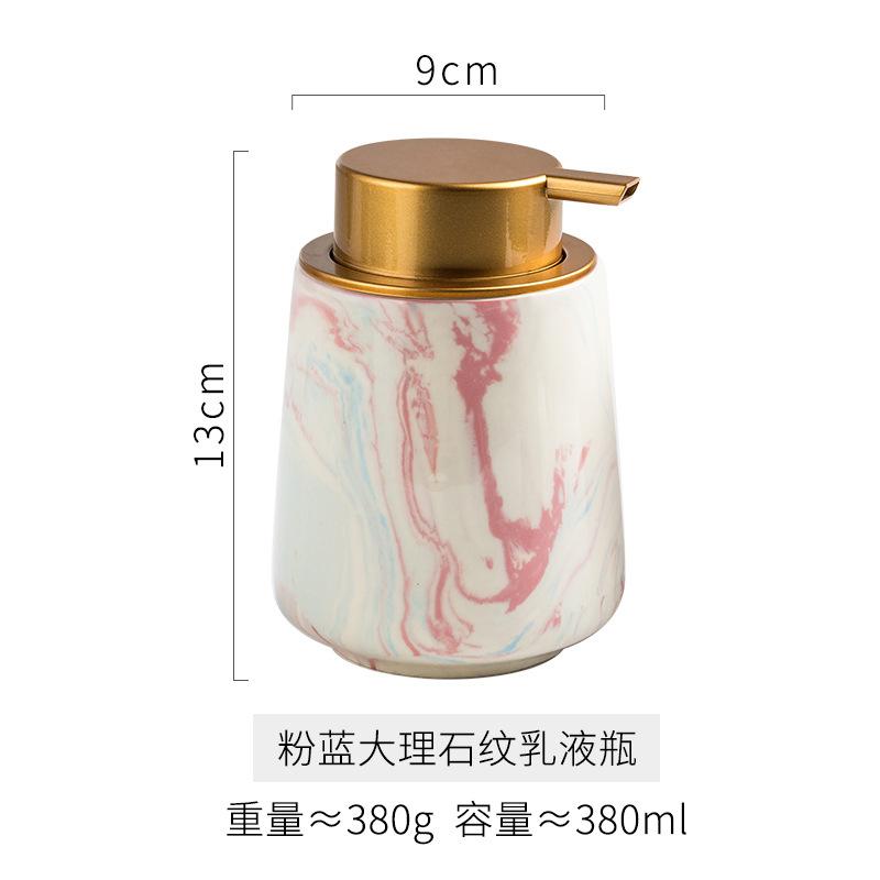 Ceramic bubble bottle Hotel press lotion bottle Shampoo shower gel hand sanitizer Mousse bubble bottle shampoo dispenser