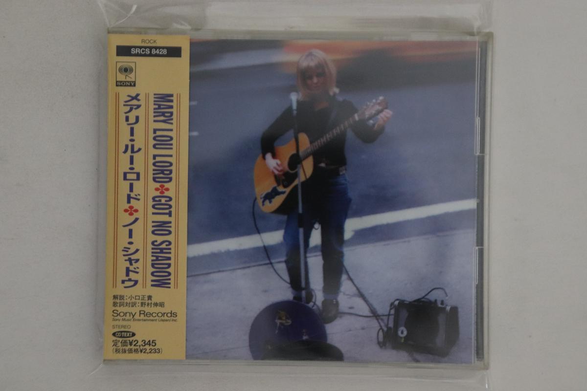 

CD MARY LOU LORD - Got No Shadow SRCS8428PROMO SONY 1998 Japan Obi Rock Used