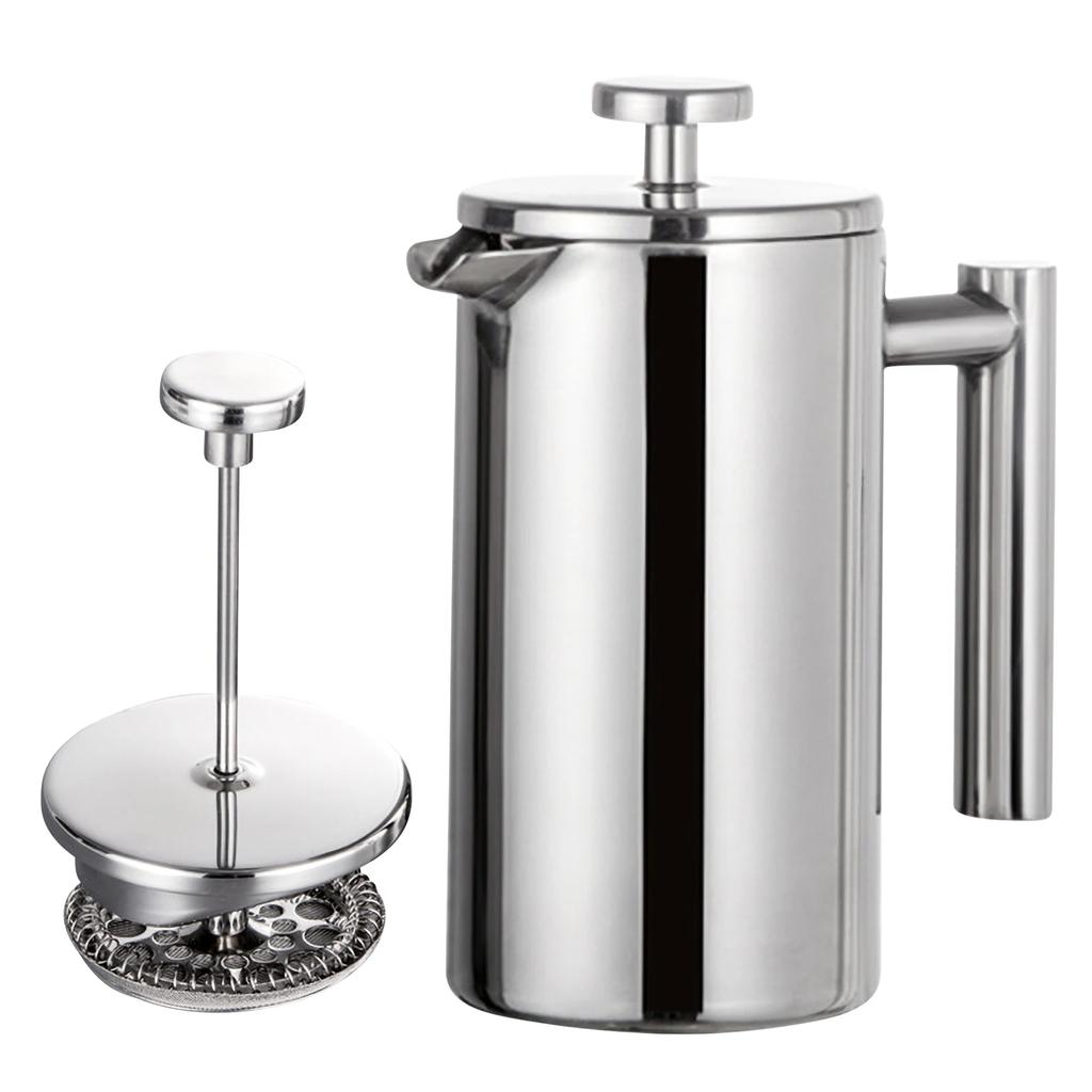 French Press Pot Filter Press Hand-made Coffee Pot Stainless Steel High Quality Double Walled Insulated 350ml/800ml/1000ml