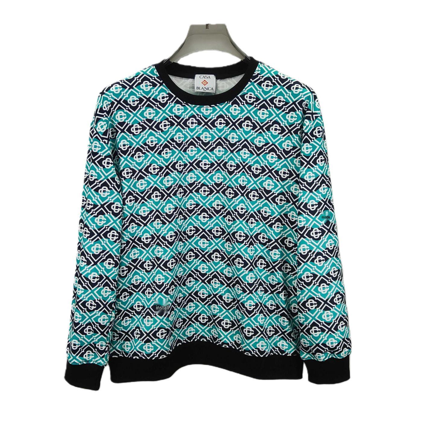 

Kasa Casa Women s Loose Comfortable Long Sleeve Casual Round Neck Jacquard Hoodie L (50-60 kg)