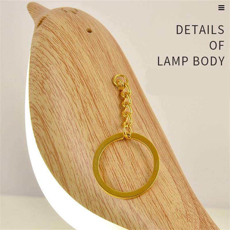 USB Rechargable 1PC 3 Color Temperature Small Desk Lamp Bird Lamp Bedside Lamps Touch Sensor Cordless Lamp Kids Night Light