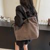 Autumn/winter Corduroy Shoulder Bags Large Capacity Furry Women's Bags High Quality String Soft Versatile Handbags CLE