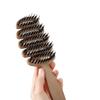 Pine Cone Boar Bristle Hairbrush: Volumizing & Smoothing Comb with Massage Head for Women
