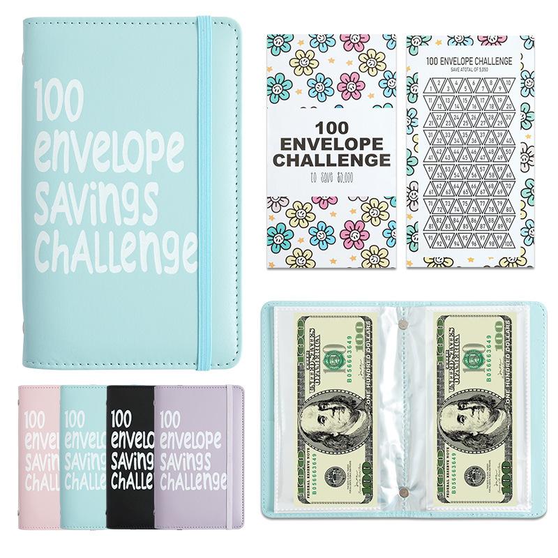 1PC100 Days Money Saving Envelope BudgetStorage Book