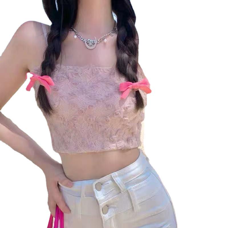 Sling Floral Exclusiv Lucrat Manual pentru Femei: Bandă de piept Slim Fit pentru primăvară și vară, design de nișă, stil 7693#